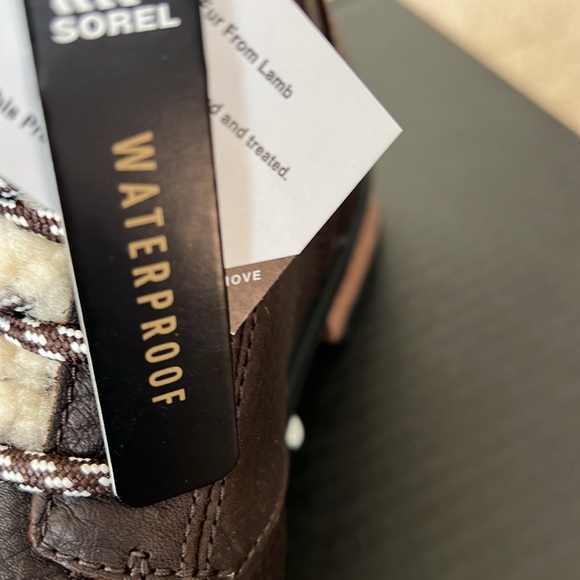 Sorel Emelie Genuine Shearling Short Lace-Up Boot (Women) - Picture 9 of 13